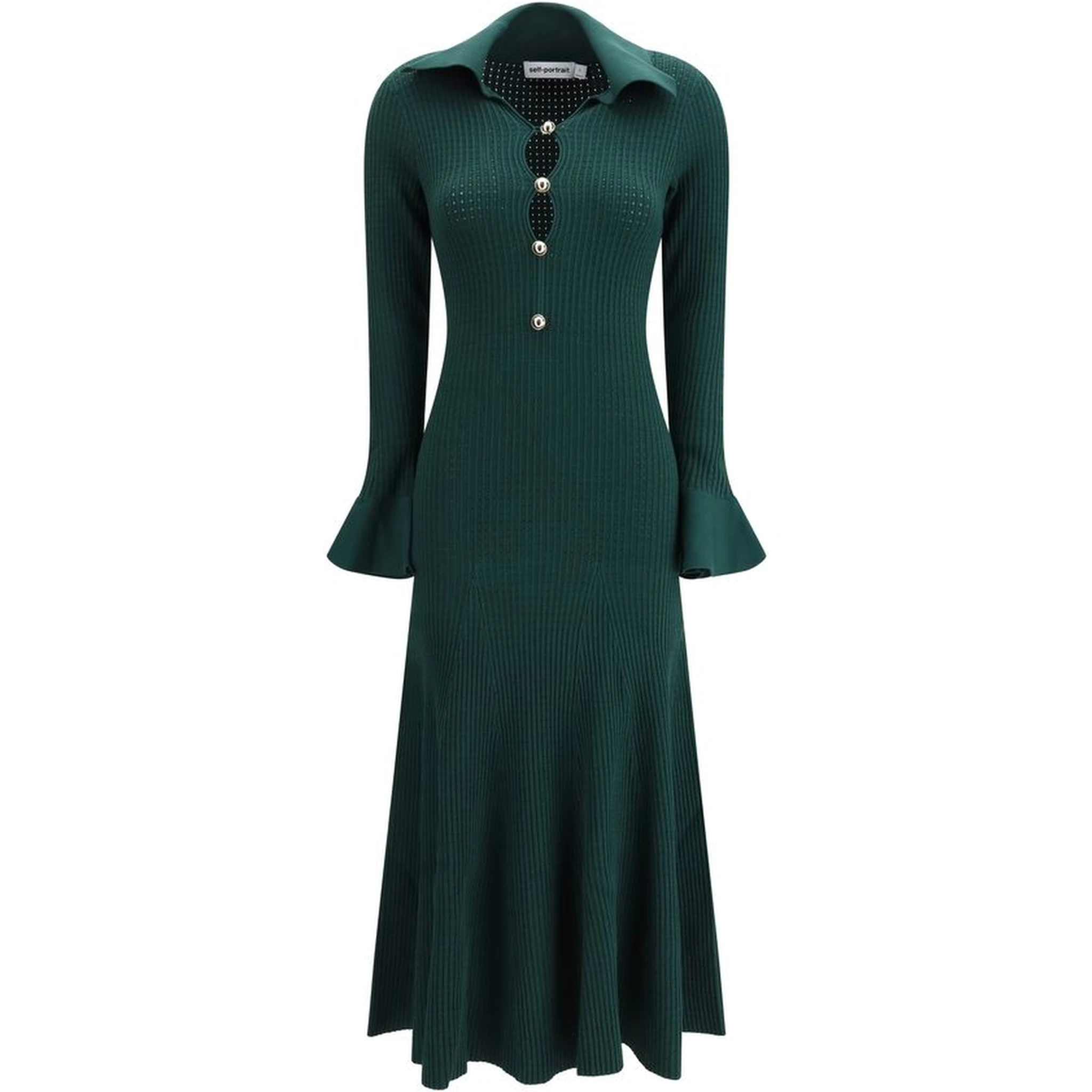 Bicolor Viscose Casual Dress