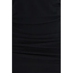 Black Cotton Casual Dress