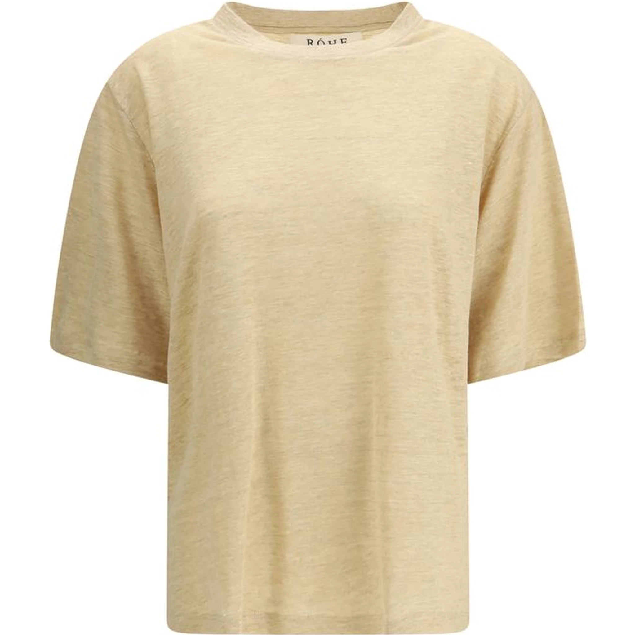 Beige Linen T-Shirt