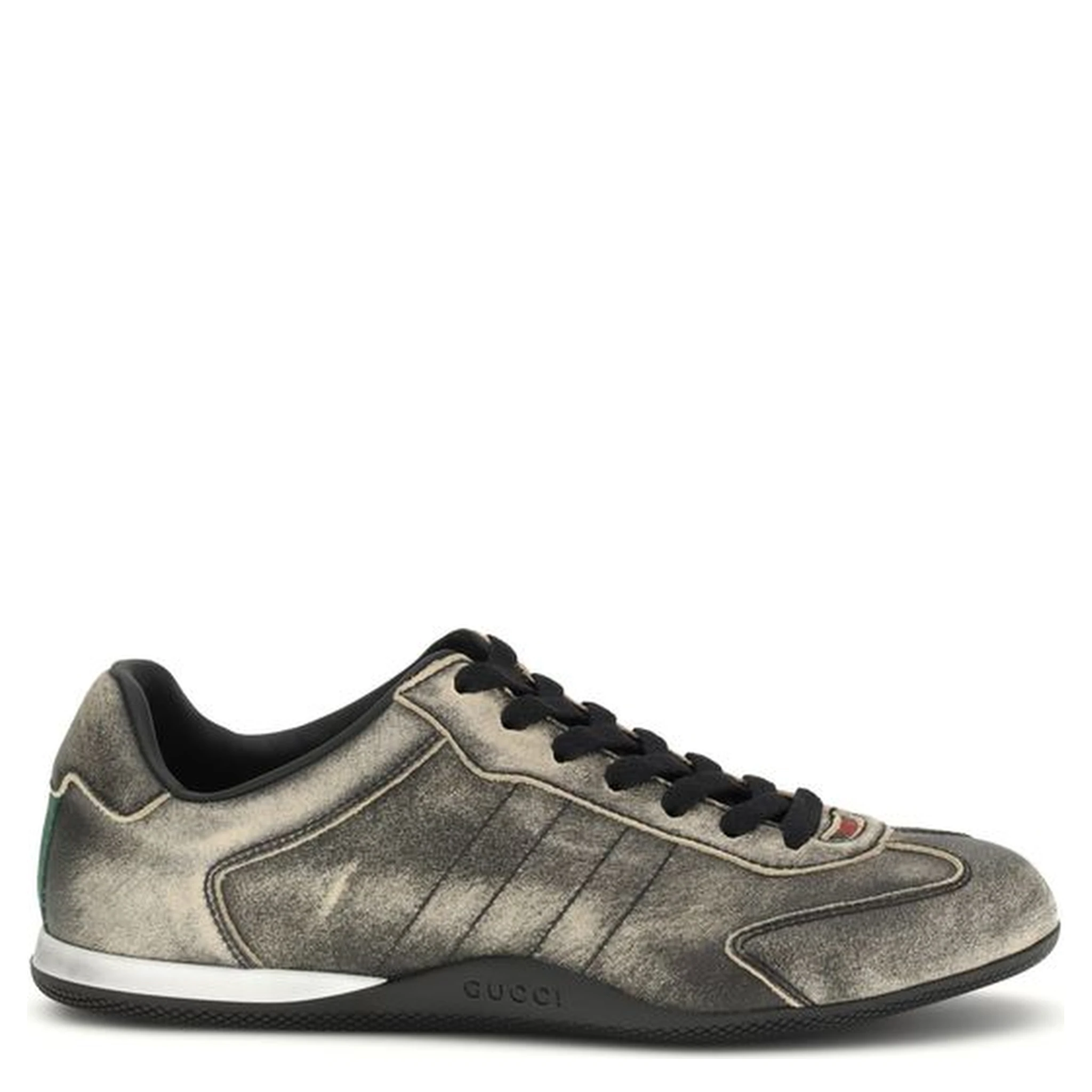 Black Calf Leather Bos Taurus Low Top Sneakers
