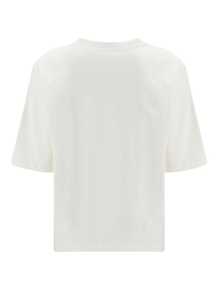 تي شيرت قطني أبيض