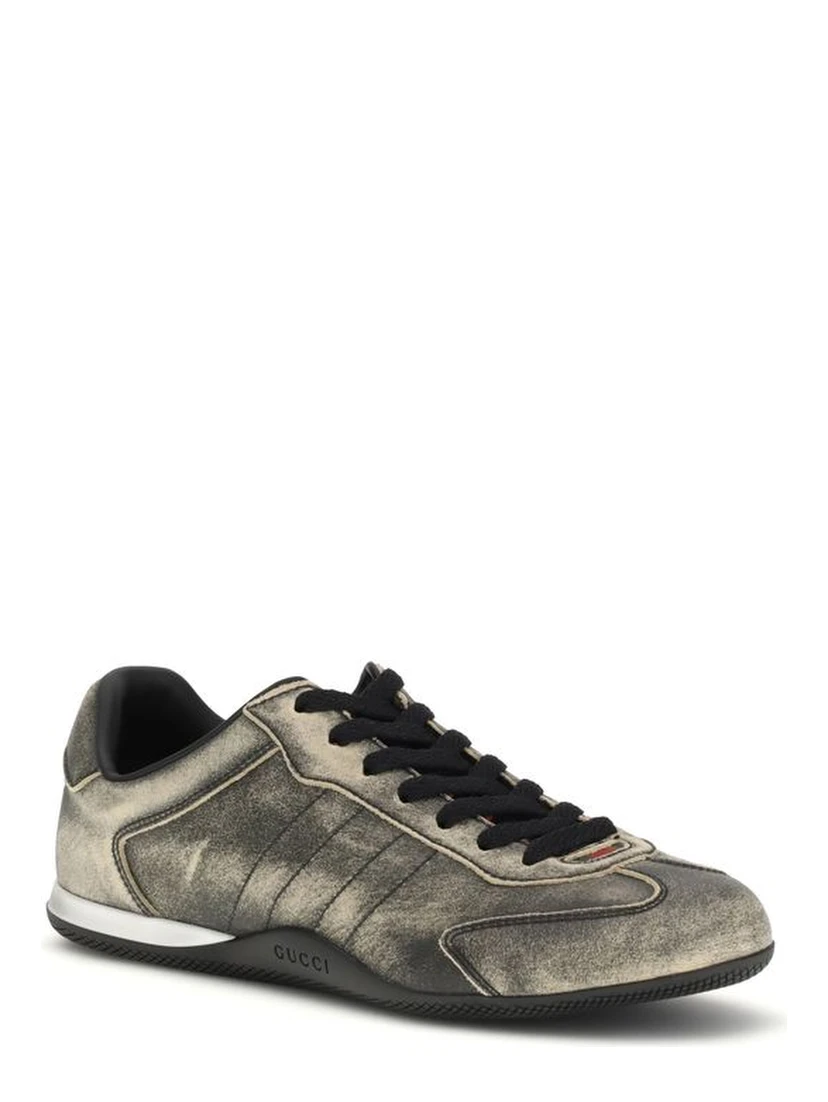Black Calf Leather Bos Taurus Low Top Sneakers