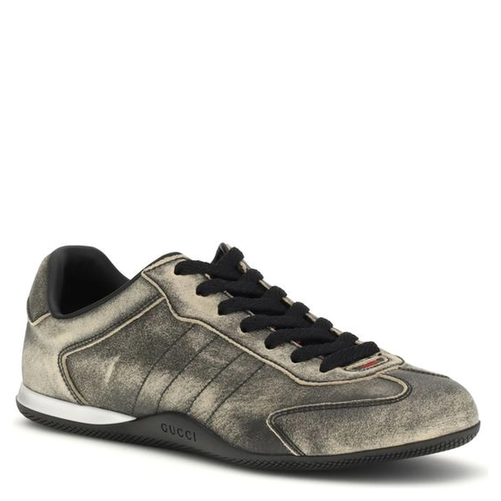 Black Calf Leather Bos Taurus Low Top Sneakers