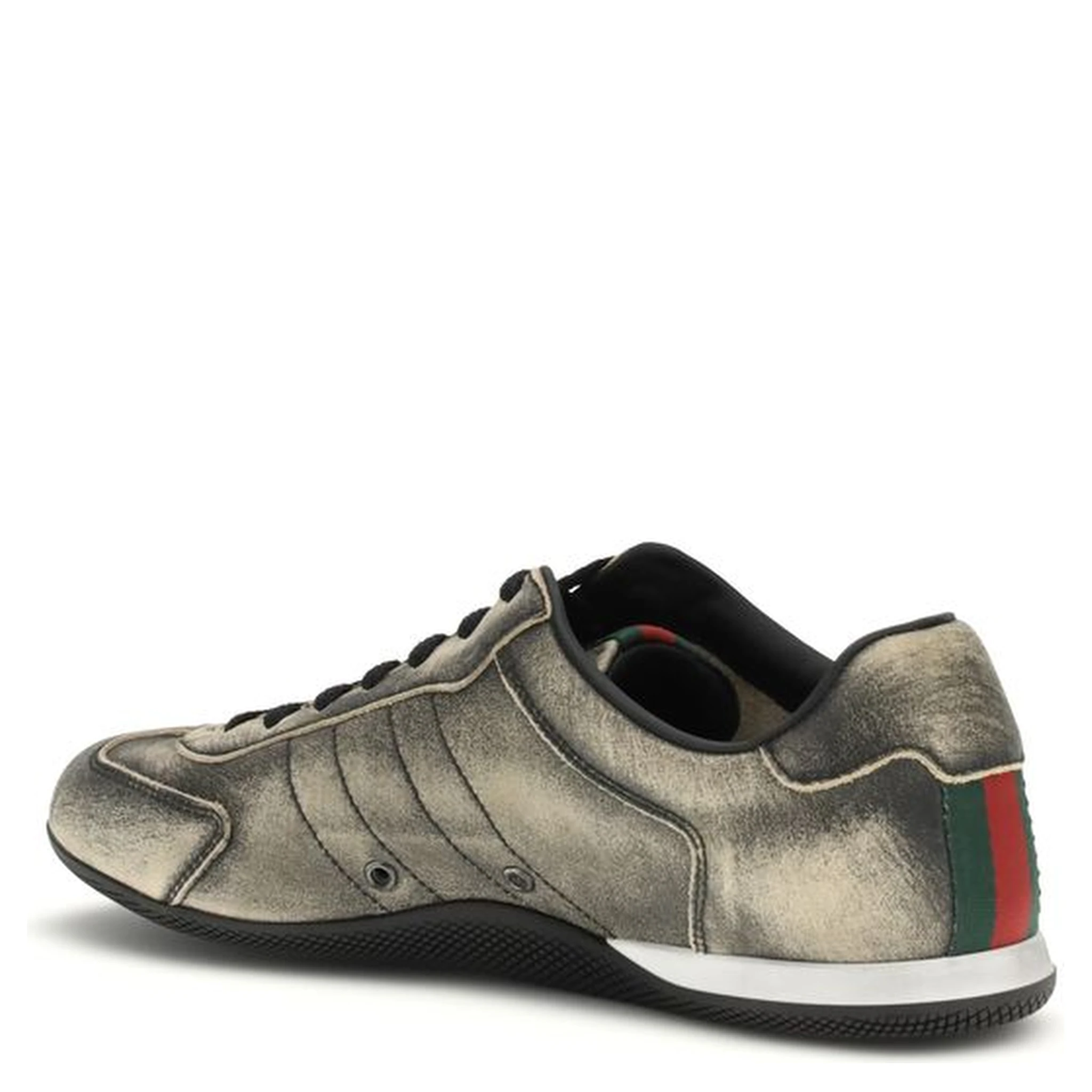 Black Calf Leather Bos Taurus Low Top Sneakers
