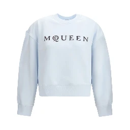 Light Blue Cotton Sweatshirt