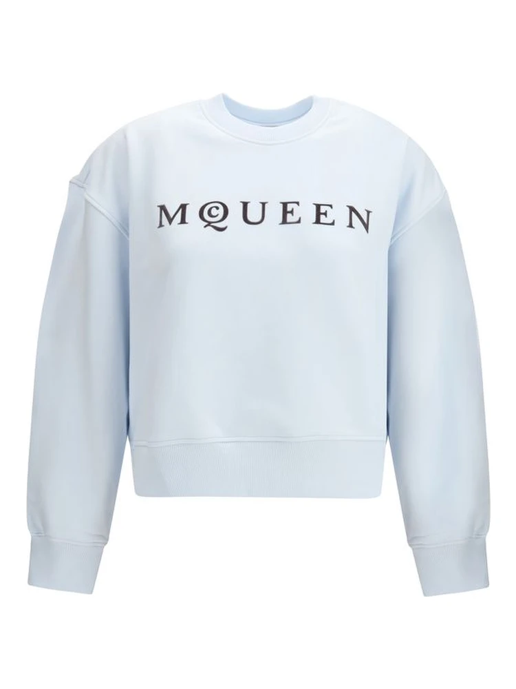 Light Blue Cotton Sweatshirt