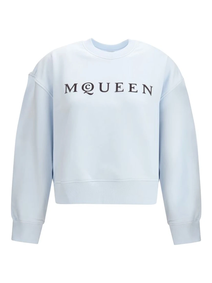 Light Blue Cotton Sweatshirt