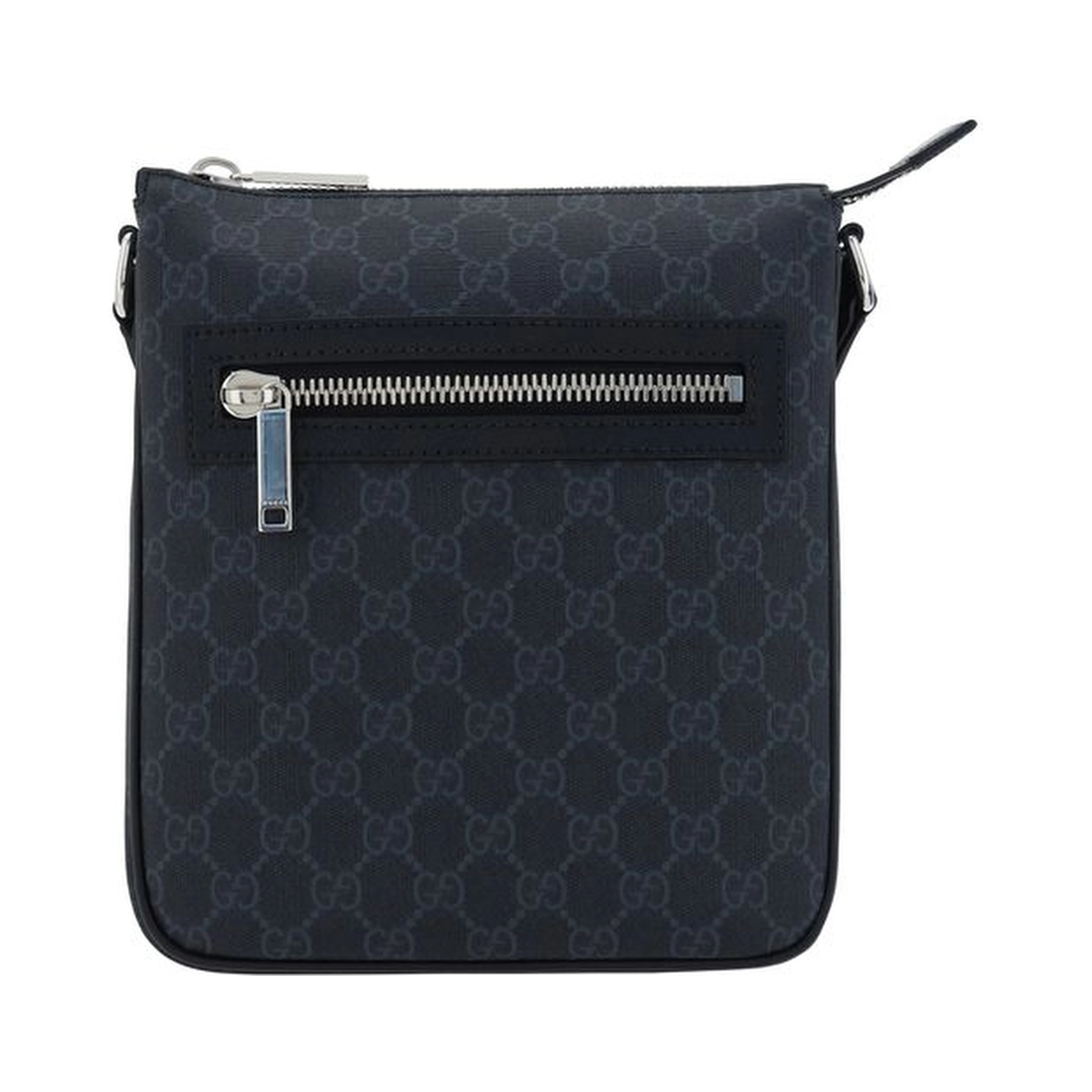 Black Polyethylene Shoulder Bag