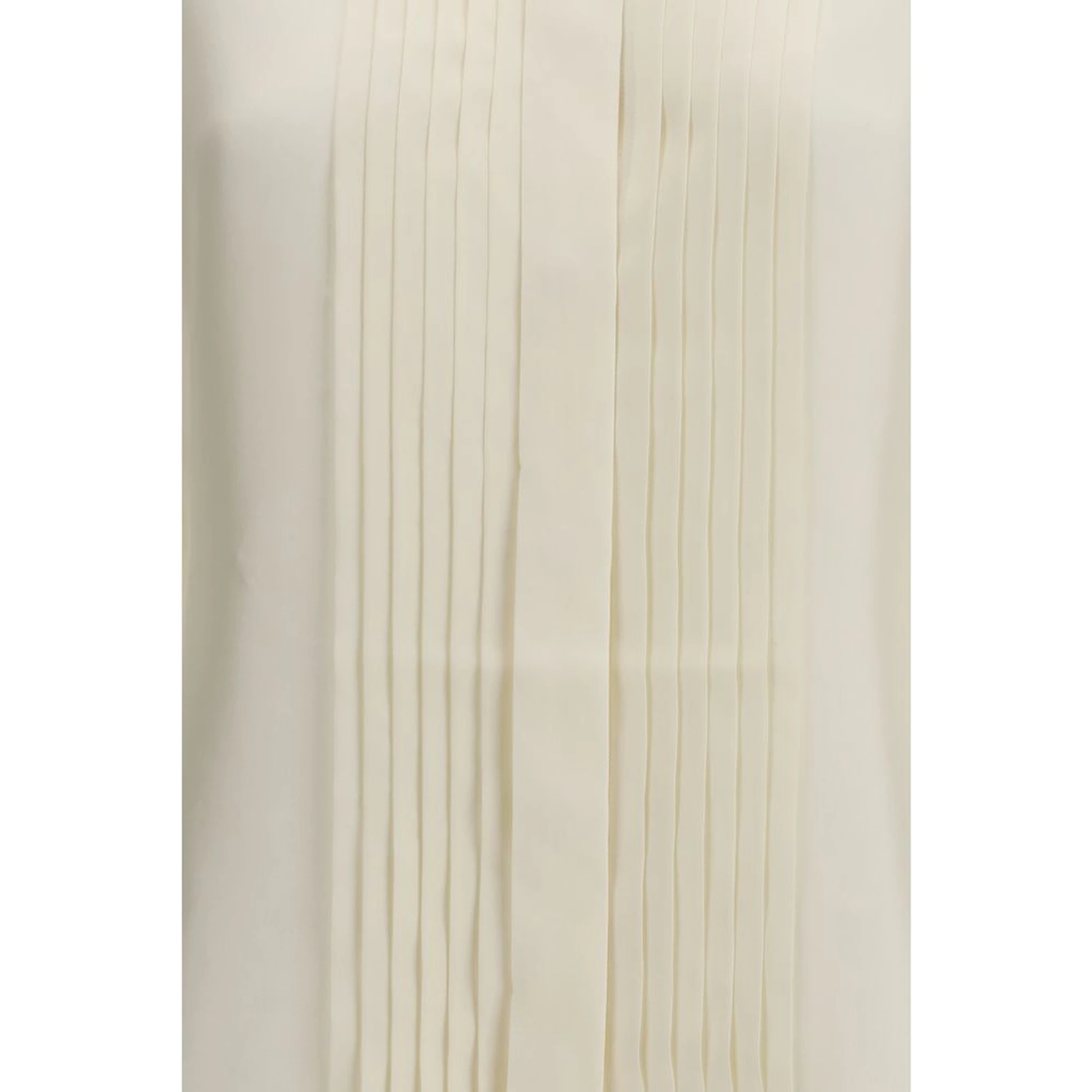 Cream Silk Dress Shirt