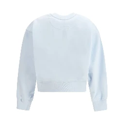 Light Blue Cotton Sweatshirt