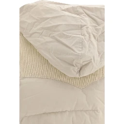 Beige Polyamide Sleveless Jacket