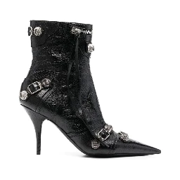 Black Lamb Leather Boots