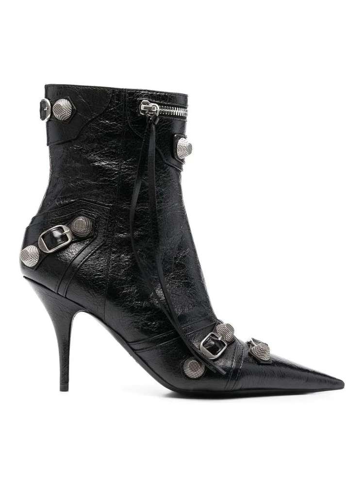 Black Lamb Leather Boots