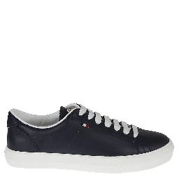 Blue Calfskin Low Top Sneakers