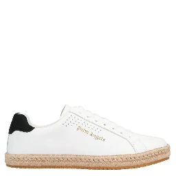 White Calfskin Platform Sneakers
