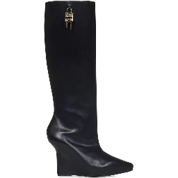 Black Calfskin Boots