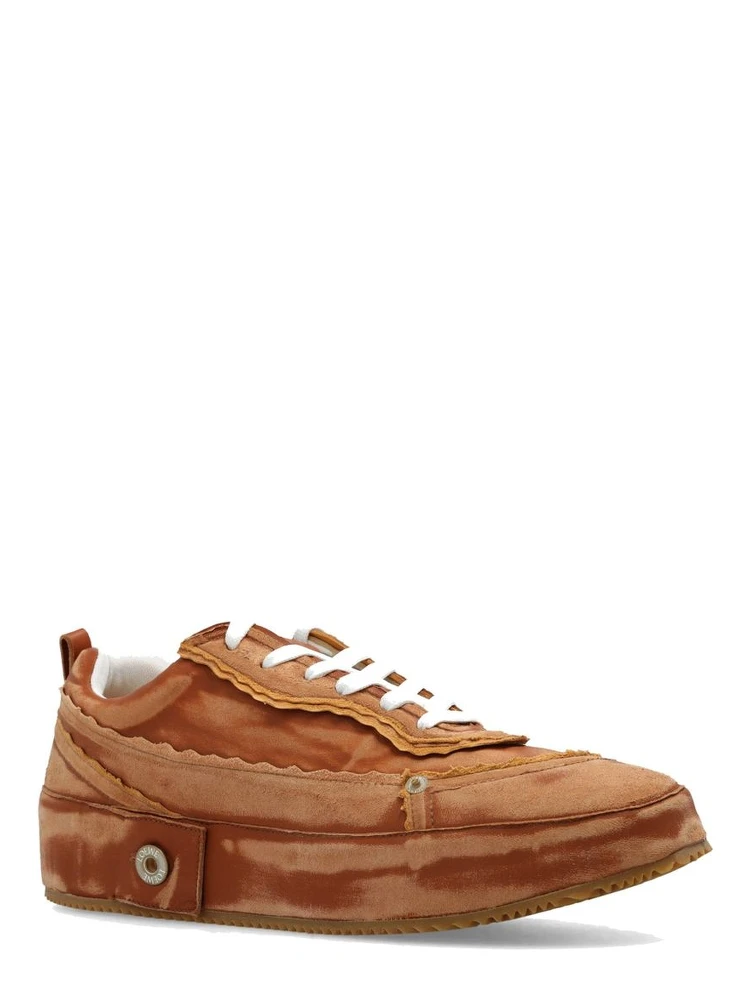 Brown Calfskin Platform Sneakers alternative