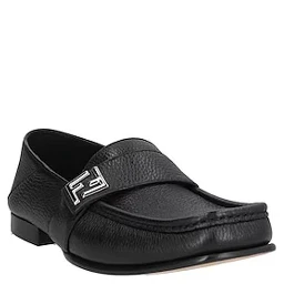 Black Calfskin Slip-On Loafers