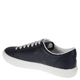 Blue Calfskin Low Top Sneakers
