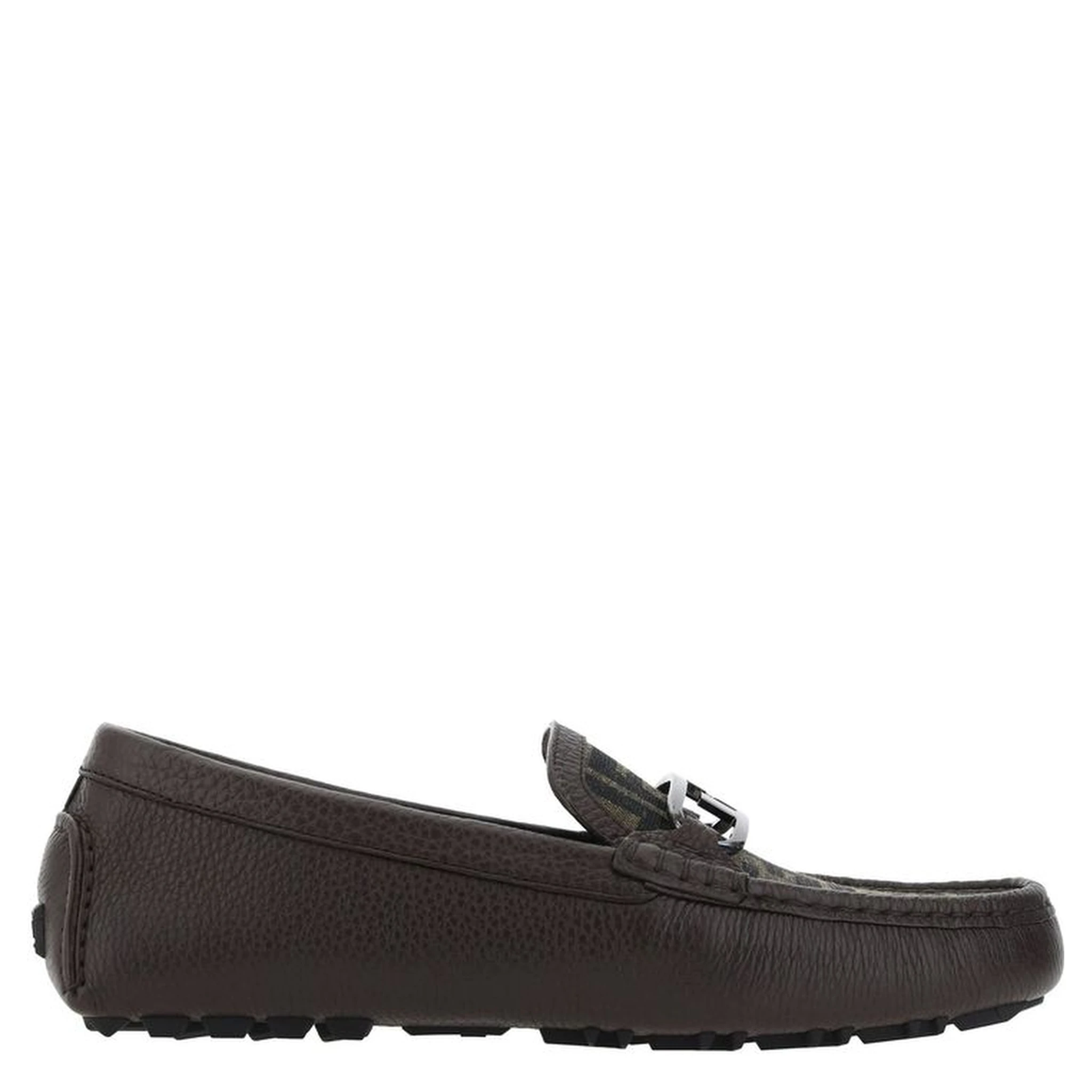 Brown Calfskin Slip-On Loafers