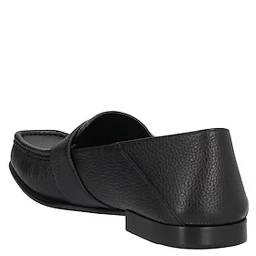 Black Calfskin Slip-On Loafers