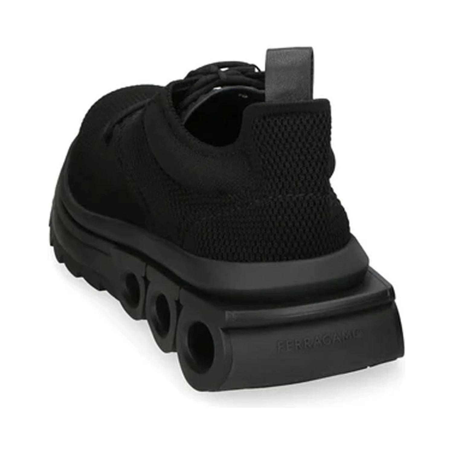 Black Fabric Athletic Sneakers
