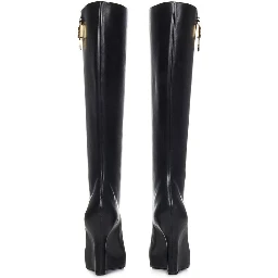 Black Calfskin Boots