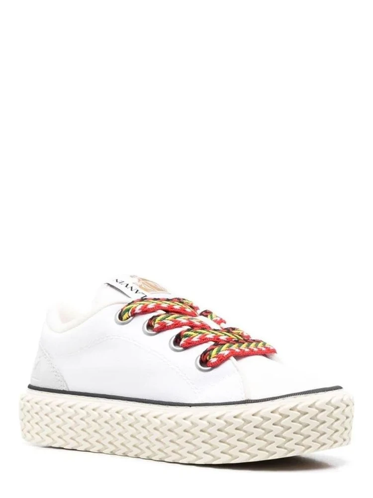 White Cotton Low Top Sneakers alternative