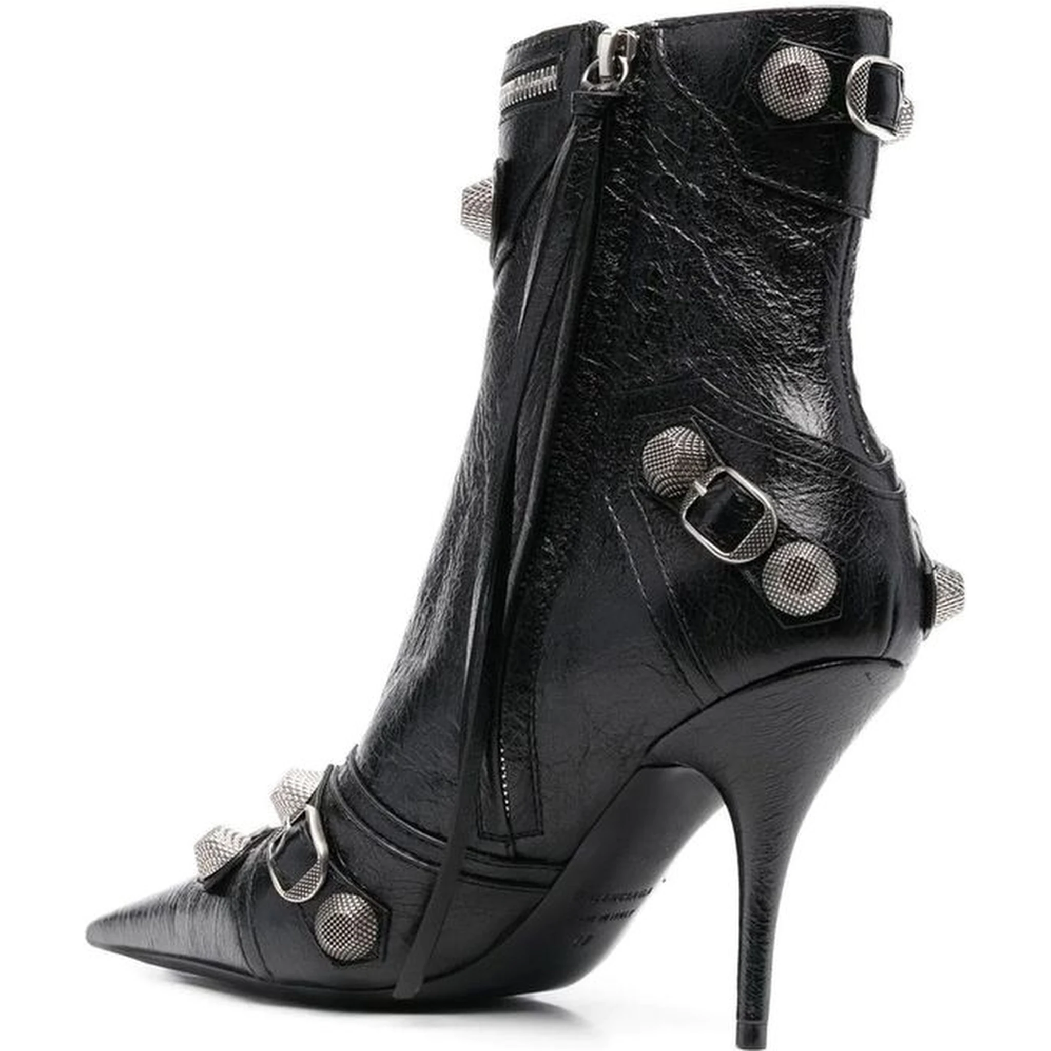 Black Lamb Leather Boots