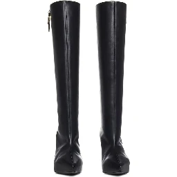 Black Calfskin Boots