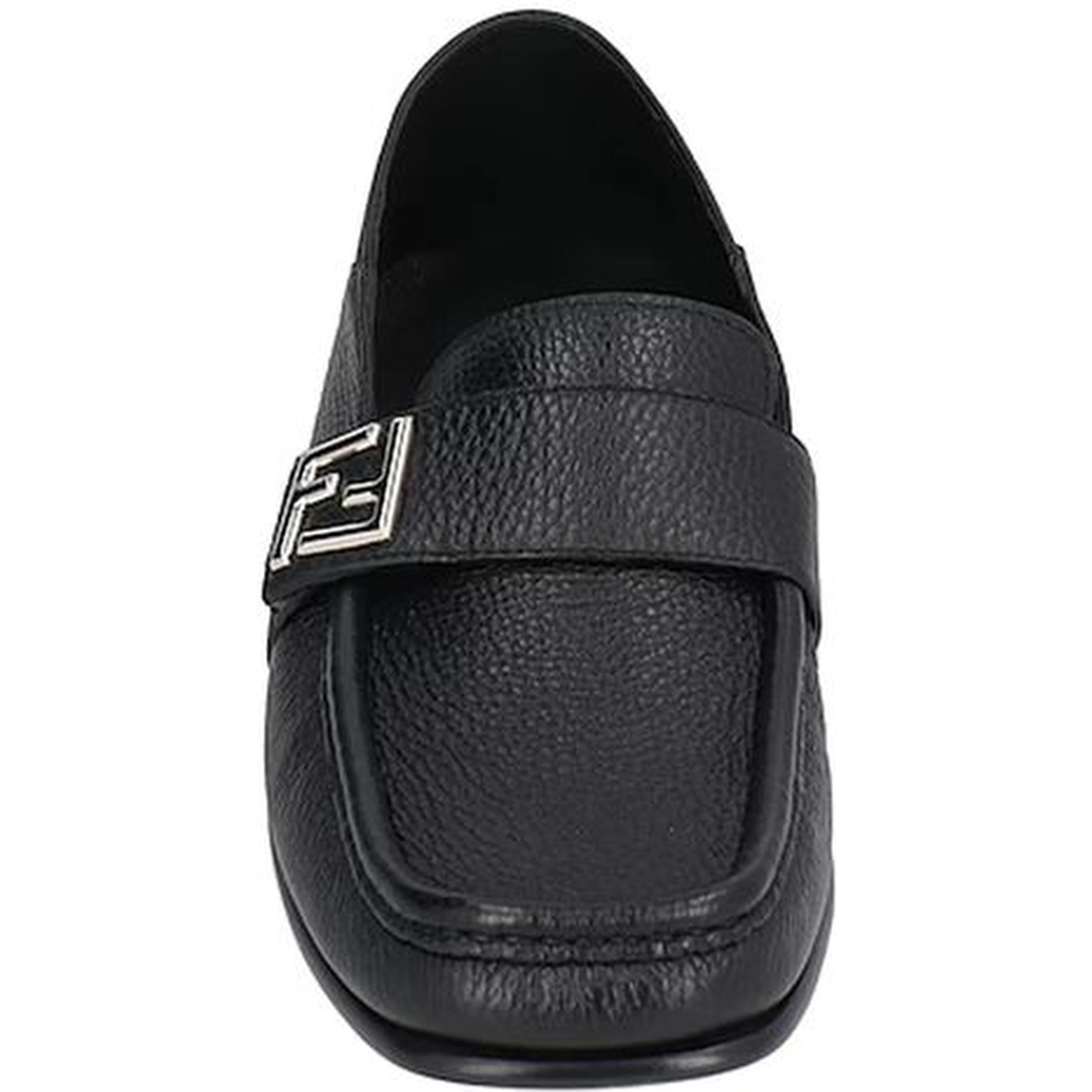 Black Calfskin Slip-On Loafers