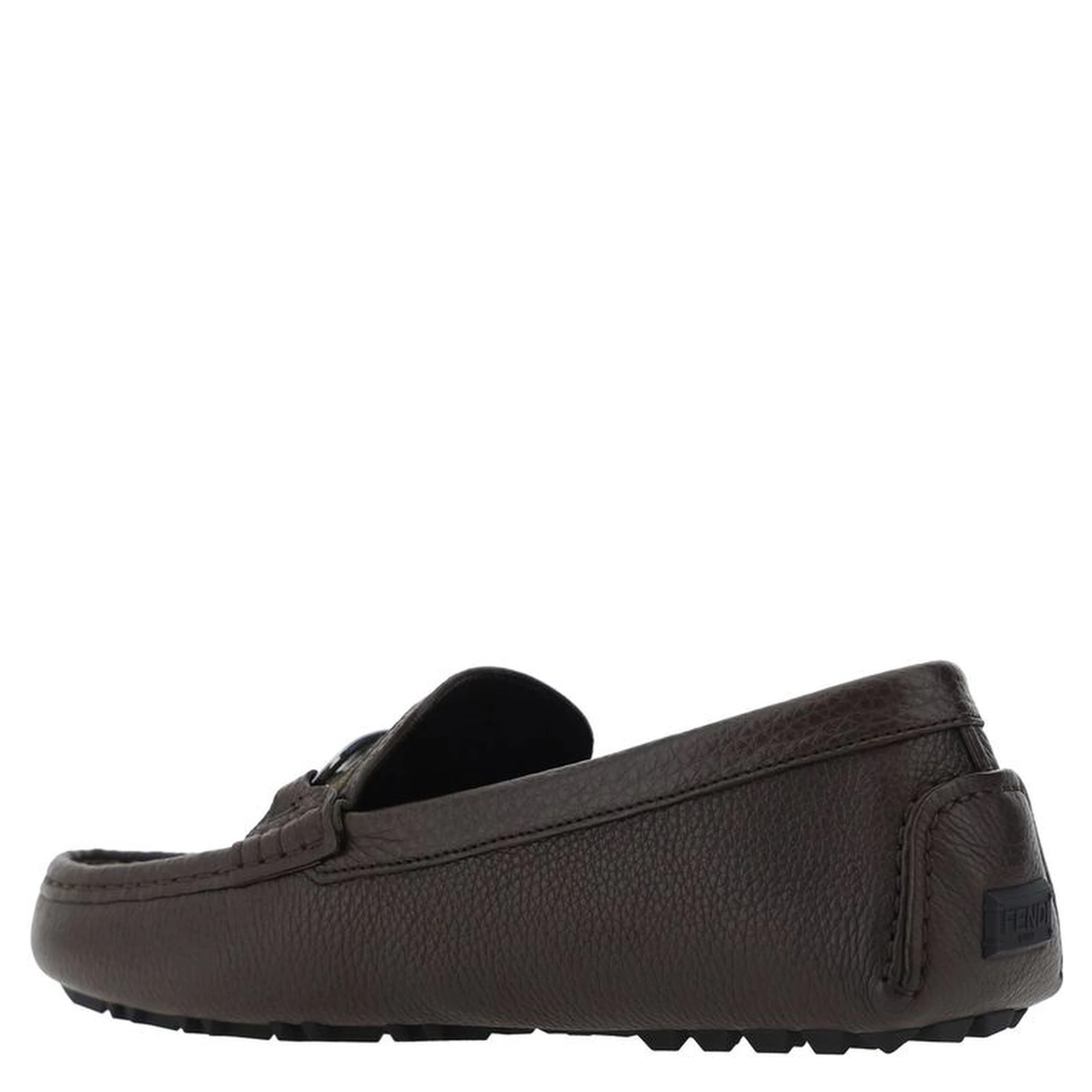 Brown Calfskin Slip-On Loafers