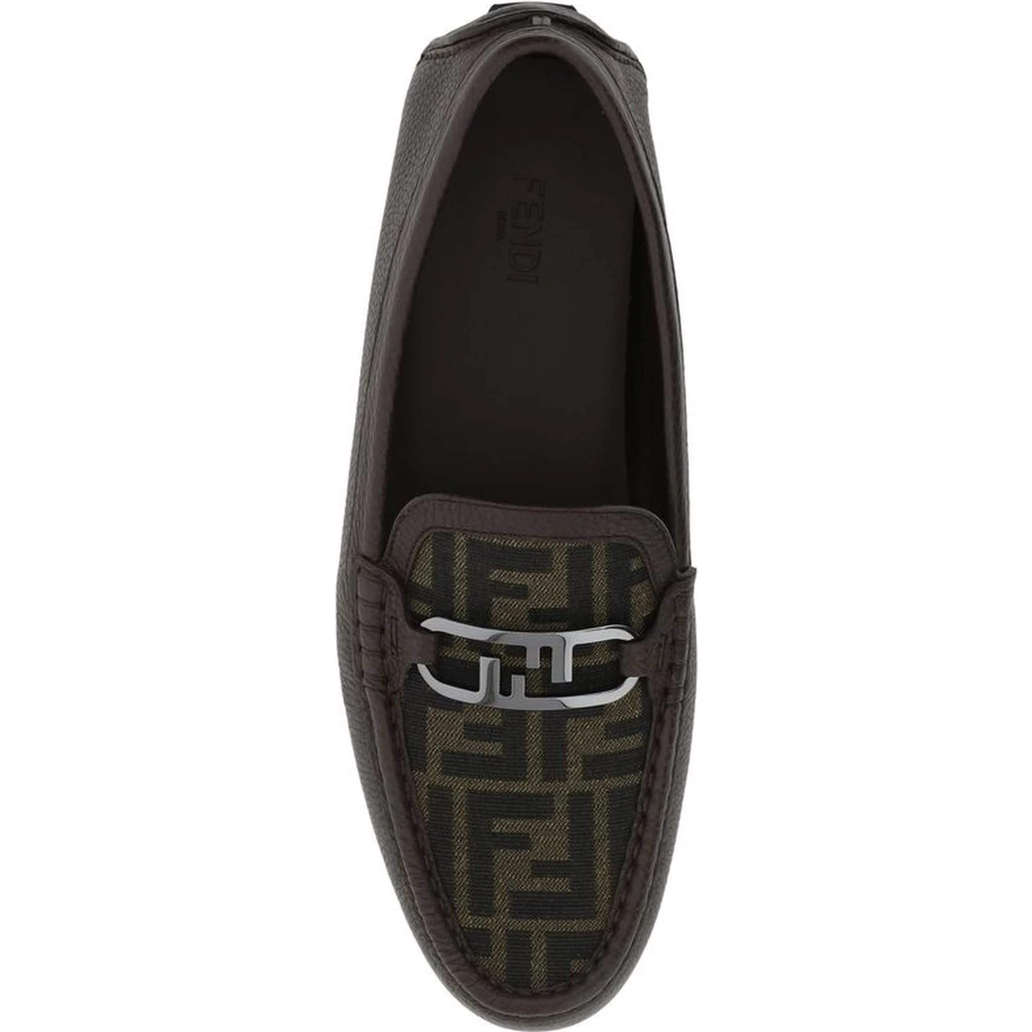 Brown Calfskin Slip-On Loafers