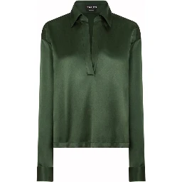 SILK SATIN STRETCH SHIRT