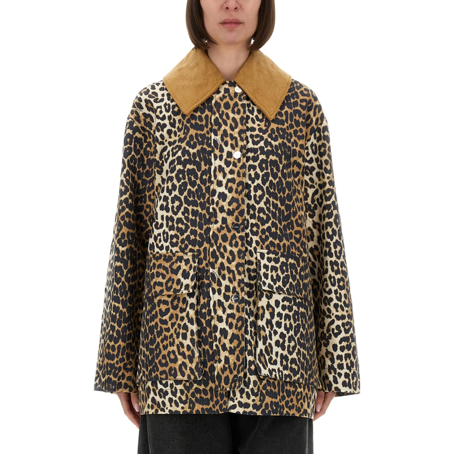 LEOPARD PRINT MIDI JACKET