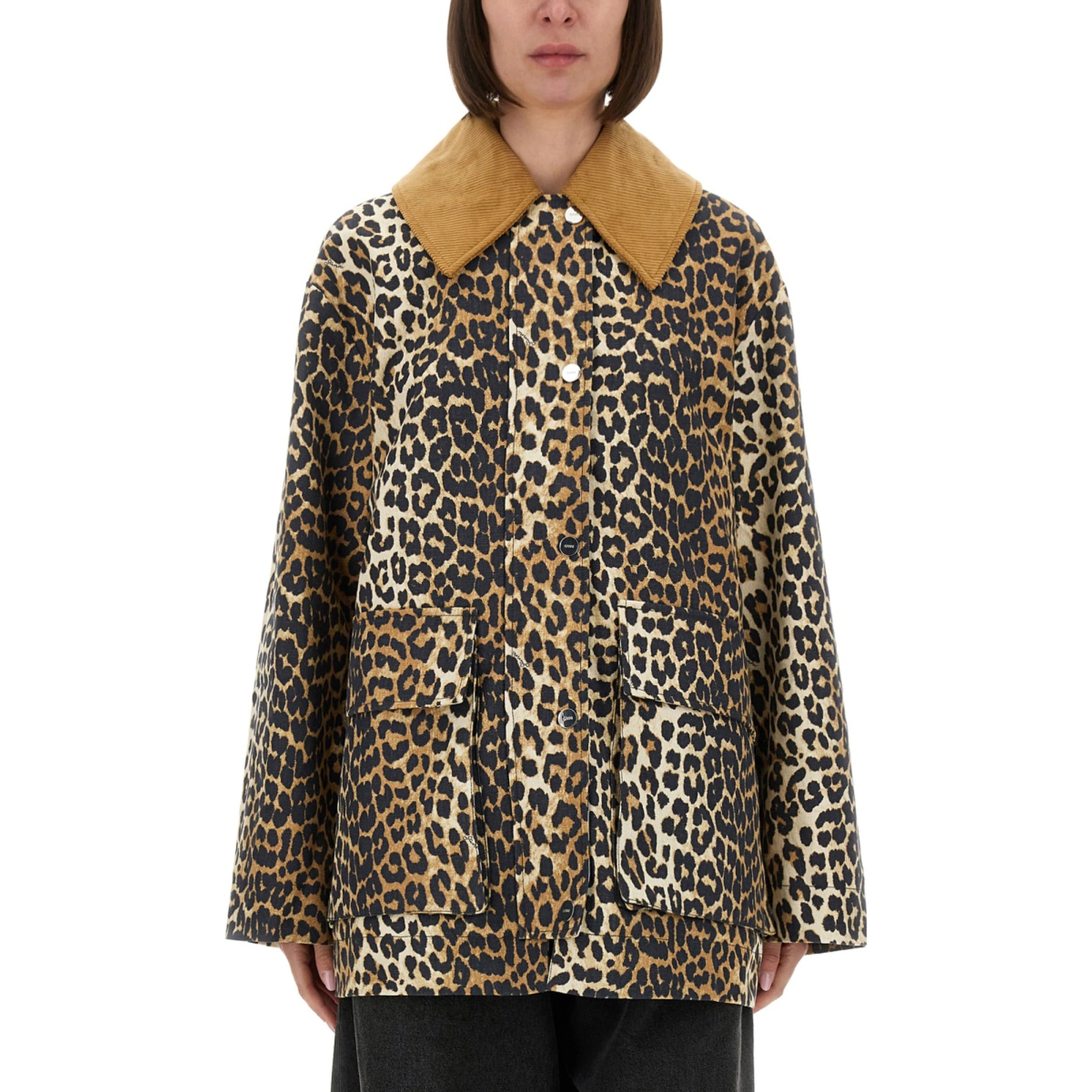 LEOPARD PRINT MIDI JACKET