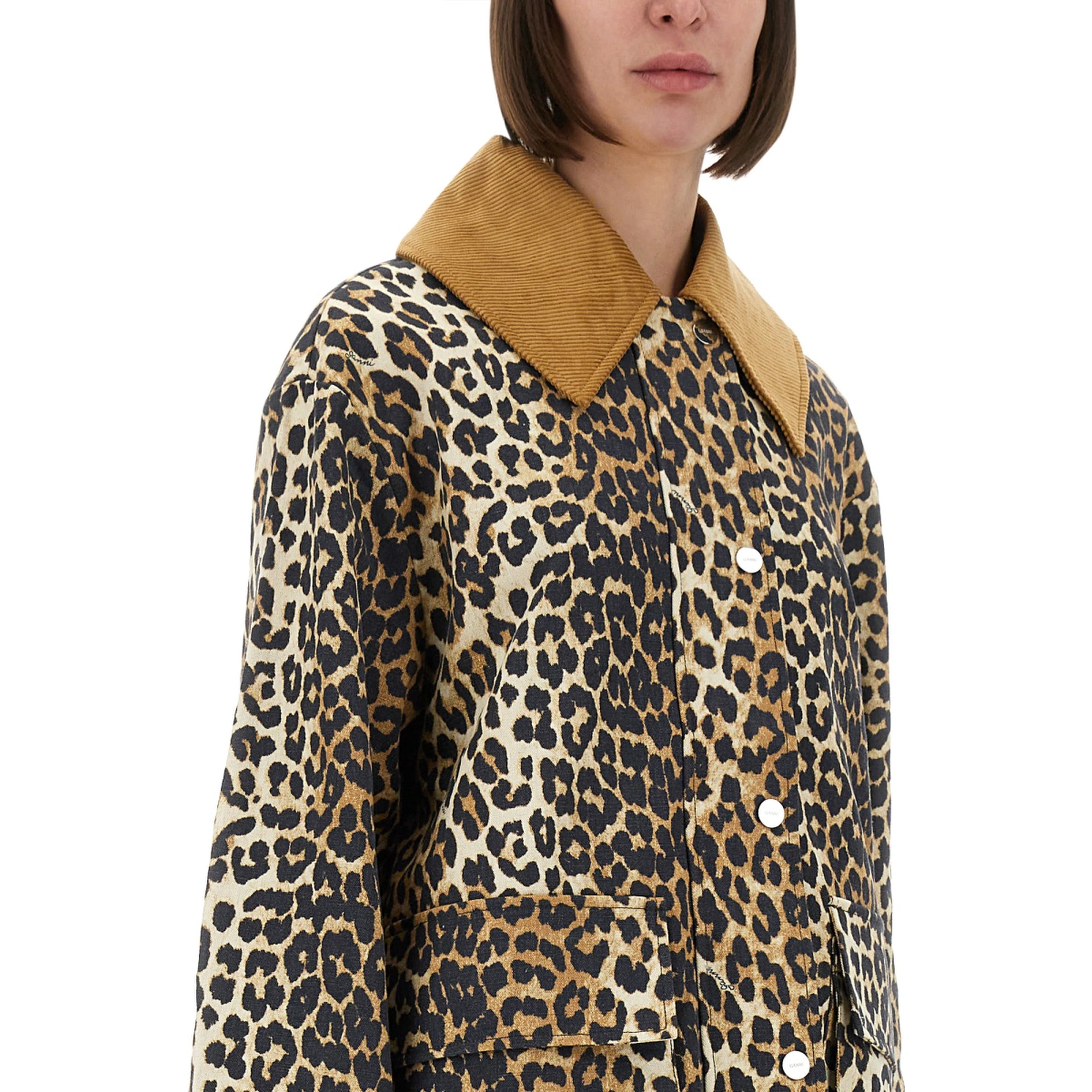 LEOPARD PRINT MIDI JACKET