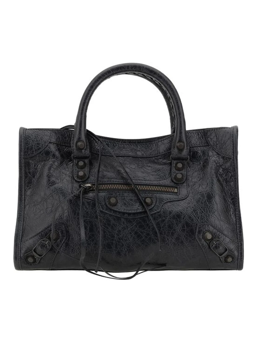Black Calf Leather Bos Taurus Shoulder Bag