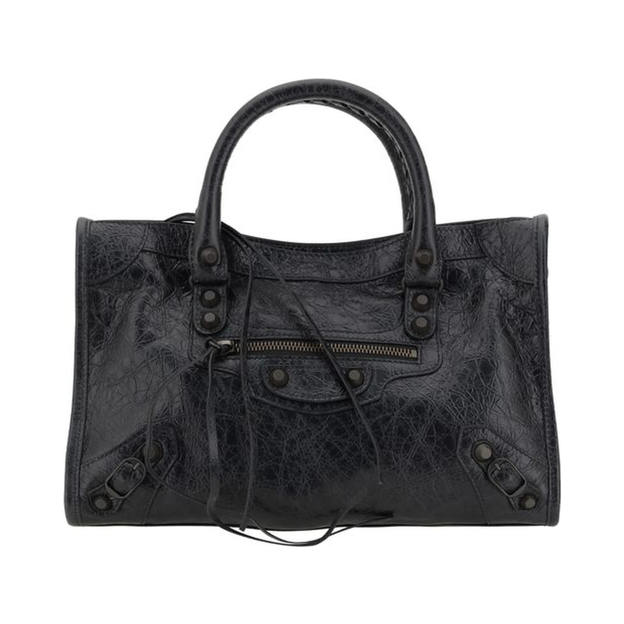 Black Calf Leather Bos Taurus Shoulder Bag