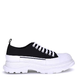 Black Rubber Athletic Sneakers