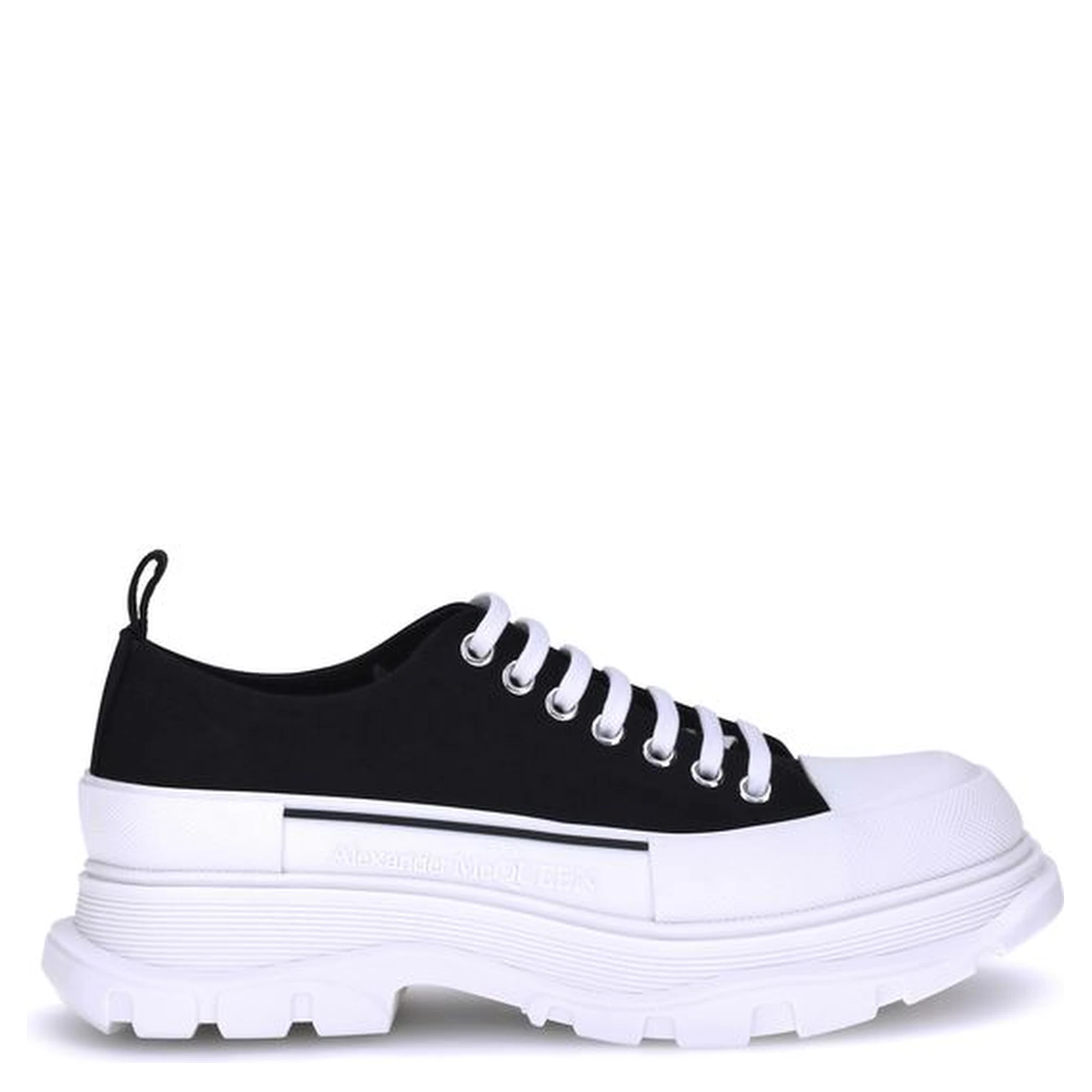 Black Rubber Athletic Sneakers