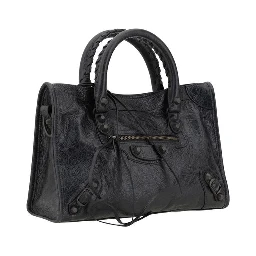 Black Calf Leather Bos Taurus Shoulder Bag