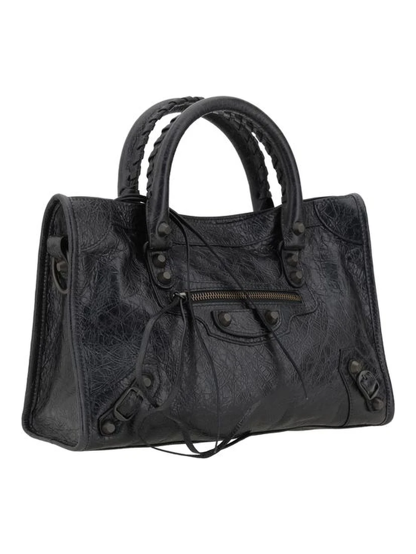 Black Calf Leather Bos Taurus Shoulder Bag