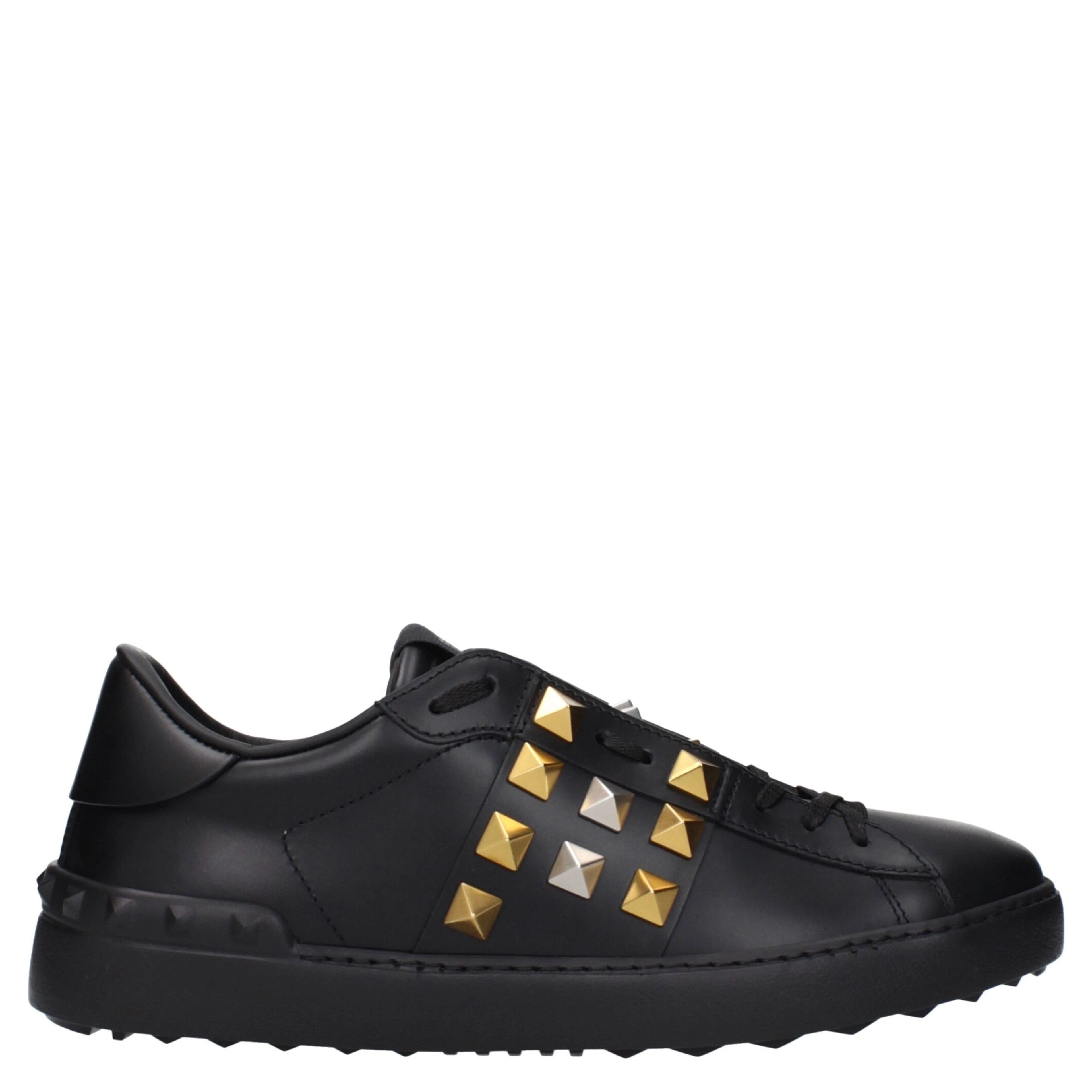 Black Leather Sneakers