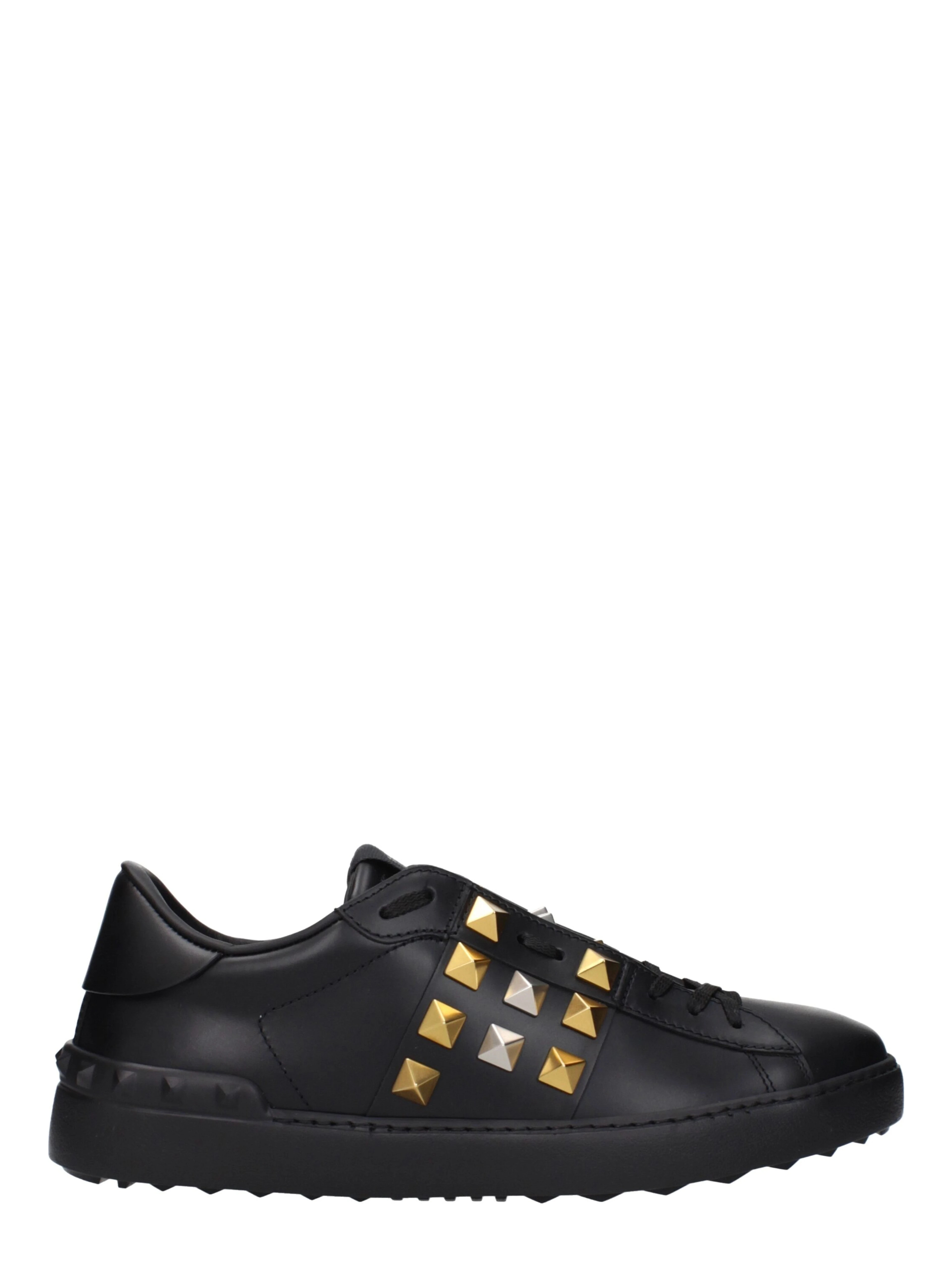 Black Leather Sneakers