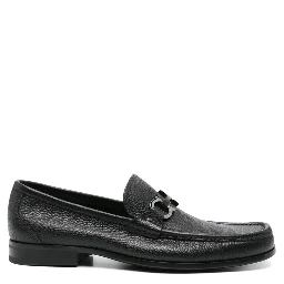 Black Calfskin Slip-On Loafers