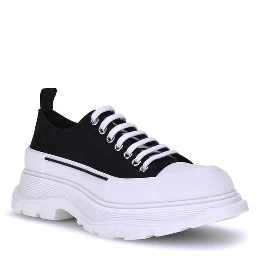 Black Rubber Athletic Sneakers
