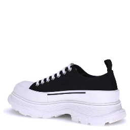 Black Rubber Athletic Sneakers