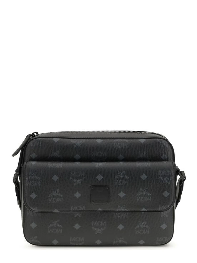 Black Fabric Shoulder Bag