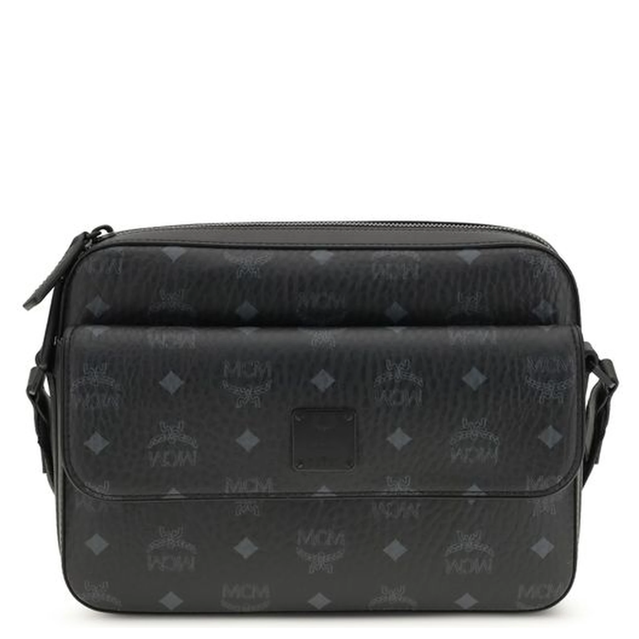 Black Fabric Shoulder Bag
